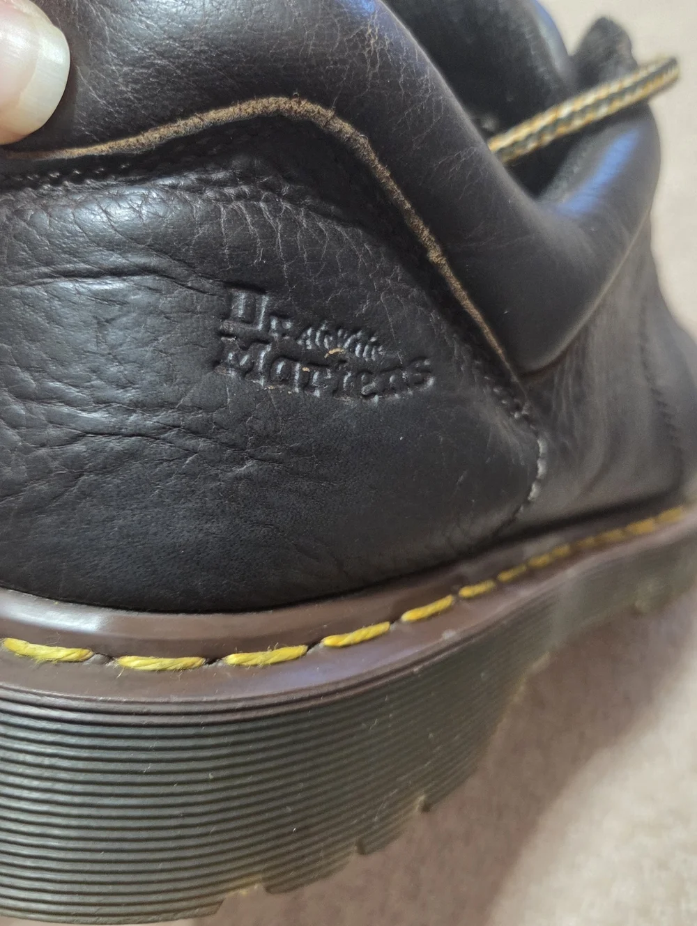 Dr. Martens brown leather chunky lace-up oxfords‎ Made In England Mens Sz 12